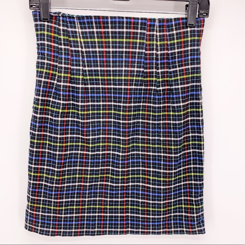 VINTAGE Plaid High Rise Pencil Skirt